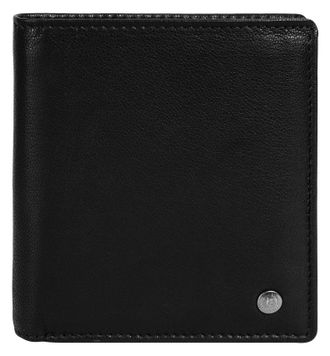 Bugatti Geldb&ouml;rse BUGATTI BLACK MAGIC, Herren, schwarz, Leder, leicht gl&auml;nzend, unifarben, Kleinlederwaren Geldb&ouml;rse, echt Leder