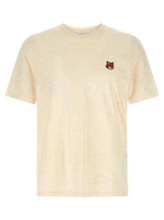 Maison Kitsun&eacute; Beige Crew Neck T-Shirt