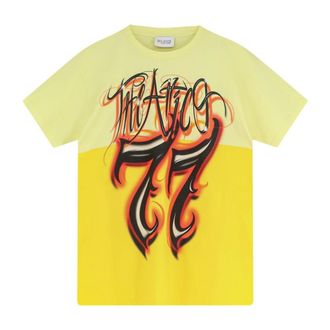 The Attico T-Shirts, female, Multicolor, Size: XS Logo-print T-shirt