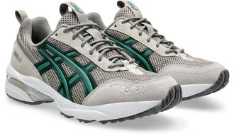 Asics Sneaker ASICS SPORTSTYLE GEL-1090 v2, Damen, Gr. 36, grau (steeple grau, jasper gr&uuml;n), Leder, Synthetik, mehrfarbig, Schuhe Sneaker
