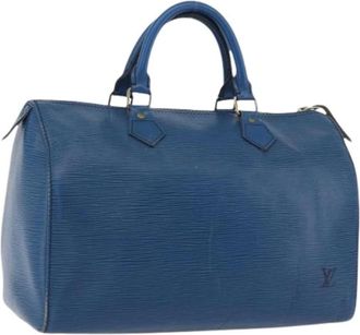 Louis Vuitton Pre-owned Handbags, female, Blue, Size: ONE SIZE Pre-owned Vintage Handbag