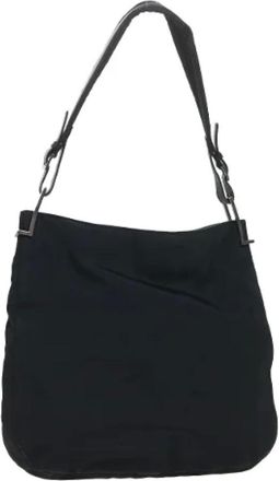 Gucci Pre-owned Shoulder Bags, female, Black, Size: ONE SIZE Pre-owned Nylon Shoulder Bag