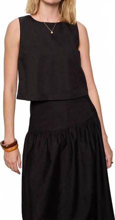 Sanctuary Desired Summer Crop Shell Top In Black