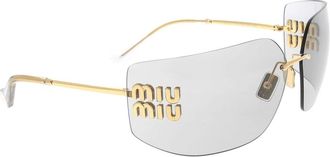 Miu Miu Accessoires, unisex, Geel, ONE Size, Zonnebrillen