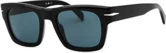 David Beckham Rectangle Full Rim Sunglasses - Black
