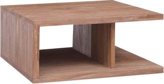 vidaXL Coffee Table 70x70x30 cm Solid Teak Wood Vidaxl
