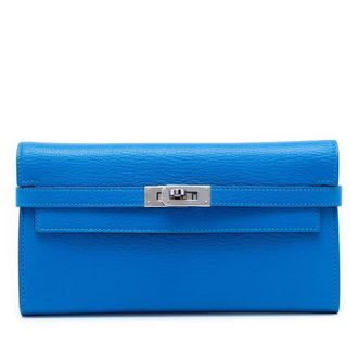 Herm&egrave;s Pre-owned Hermes Chevre Mysore Kelly Longue Wallet Ladies 22IUSIUNUGPM2OY8