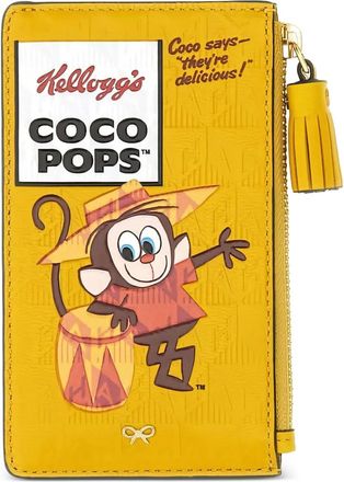 Anya Hindmarch x Kellogs Coco Pops Portacarte con zip a giro - Giallo