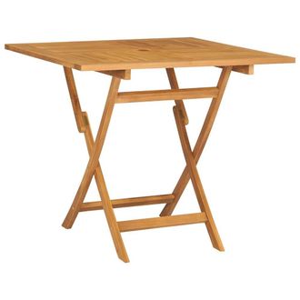 Berkfield Home Beautiful 5 Piece Garden Dining Set Solid Teak Wood in Brown