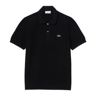 Lacoste Polo Shirts, male, Black, Size: XS Boucl&eacute; Knit Polo Classic Fit