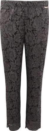 Twinset Kanten jurk in grijs model Pa 625C - Dames - Slim Fit Broeken - Grijs - S - Broeken