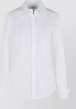 Sportmax cotton shirt collared neck cuffed long sleeves
