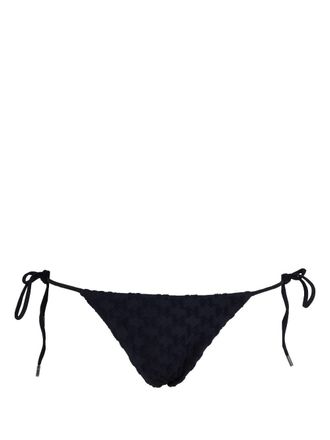 Karl Lagerfeld Slip bikini con stampa - Nero
