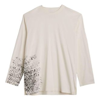 adidas Y-3 GFX Long Sleeve T-Shirt Chalk White KR2238