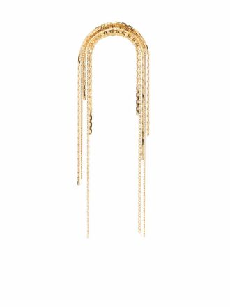 Wouters & Hendrix Serpentine falling chains earring - women - Gold Plated Sterling Silver - One Size