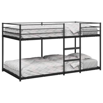 Berkfield Home Bunk Bed without Mattress Black 90x200 cm Steel
