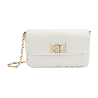 Furla Cross Body Bags, female, White, Size: ONE SIZE 1927 Mini Bag with Chain Strap