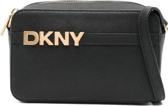 DKNY Zwarte Crossbody Cameratas - Dames - Schoudertassen - Zwart - ONE Size - Leer - Tassen