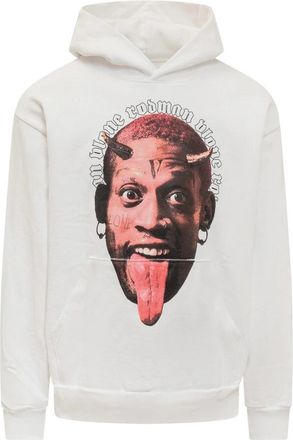 Vlone Graphic-print Hoodie - Heren - Hoodies - Wit - M - Hoodies & sweatvesten
