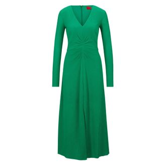 HUGO BOSS Hugo Womens Keglissy-1 Dress in Green - Size 4 UK