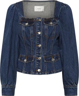 Gestuz Denim Shirts - Dames - Spijkeroverhemden - Blauw - M - Denim - Overhemden