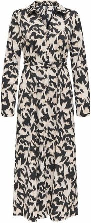 Only Rechte lange jurk met lange mouwen