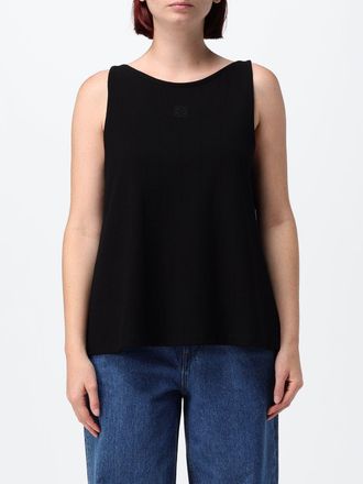 Loewe Top smanicato in viscosa con scollo a girocollo e vestibilit&agrave; regular