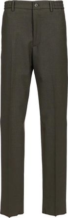 Tagliatore Broeken, Heren, Groen, XL, Wol, Garcon Broeken
