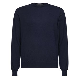 Tagliatore Round-neck Knitwear, male, Blue, XL, Marley Crewneck Jumper