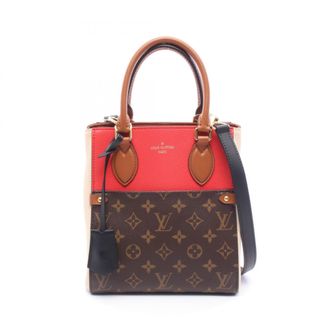Louis Vuitton Brown Cerise Multi-Color Coated Canvas Leather Handbag Tote Bag (Pre-Owned)