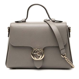 Gucci Pre-owned Gucci Small Dollar Calf Interlocking G Satchel Ladies 1DXJM5NYXZ6D581U