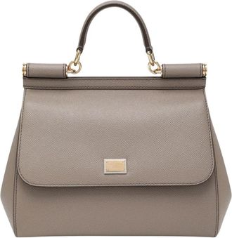 Dolce & Gabbana Dames, Tassen, Grijs, Maat: ONE Size Leer