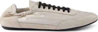 Prada Collapse Re-Nylon suede sneakers - Neutrals