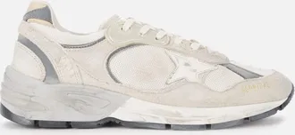 Golden Goose Womens Dad Suede Trainers in Grey Mesh - Size UK 4