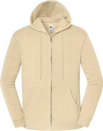 Fruit Of The Loom Fruit of the Loom Unisex Adult Iconic Premium Full Zip Hoodie (Woestijnzand)
