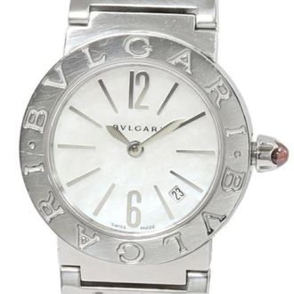 Bulgari Pre-owned Bbl 26S Roestvrij staal Horloge - Dames - Vintage Horloges - Grijs - ONE Size - Vintage