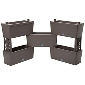 Bama Kit Ladrillos Kit Jardineras Modulares 5 Piezas Color Dove