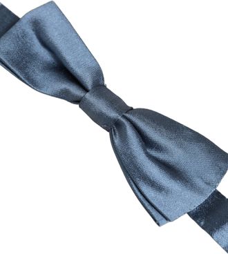 Dolce & Gabbana Silk Bow Tie - Blue