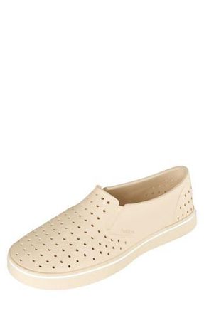 Native Mile Perforated Slip On Sneaker in Bone White/Bone White at Nordstrom Rack, Size 12