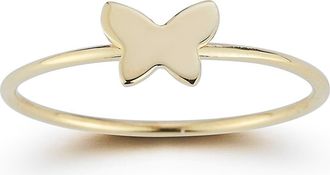 Ember Fine Jewelry Butterfly Ring in Gold at Nordstrom Rack, Size 6