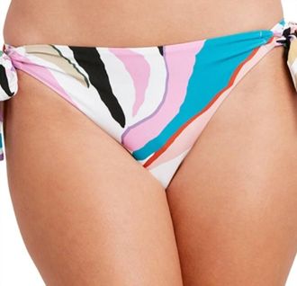 BCBGeneration Soft Adjustable Side Tie Bikini Bottom In Multi