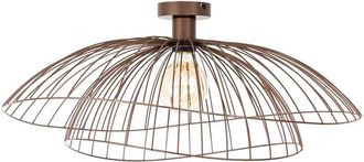 QAZQA Smart Ceiling Lamp Bronze with Double Shade 45cm incl. WiFi G95 - Pua