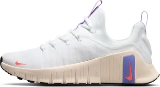 Nike Womens Free Metcon 6 Workout Shoes in White | FJ7126-114