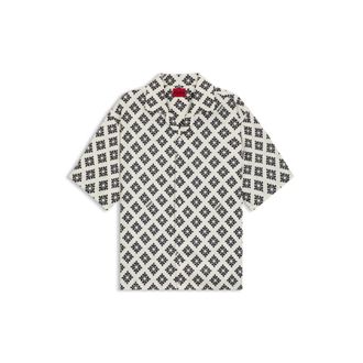 HUGO BOSS Oversize-fit shirt with statement print