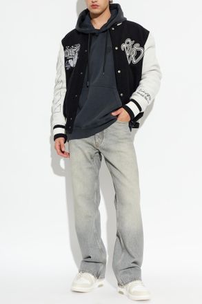 Off-white Hoodie, Mens, Grey