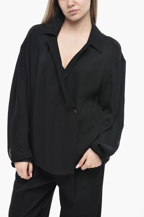 Khaite Camicia in Seta ASHTON con Design a Portafoglio Khaite