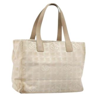 Chanel Pre-owned Vintage Nylon Tote Bag - Pre-owned - Mujer - Beige - ONE SIZE