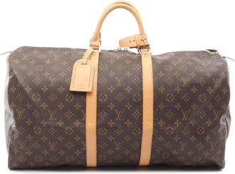 Louis Vuitton Borsa da viaggio Keepall 55 con monogramma 2001 - Marrone