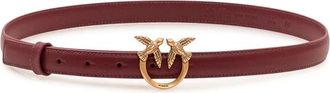 Pinko Pinko, Accessoires, Dames, Bruin, S, Leer, Love Berry H2 Belt