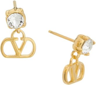 Valentino Vlogo Signature Swarovski Earrings